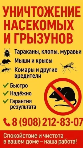 Уничтожение грызунов и насекомых - Репетиторство в Красноярск