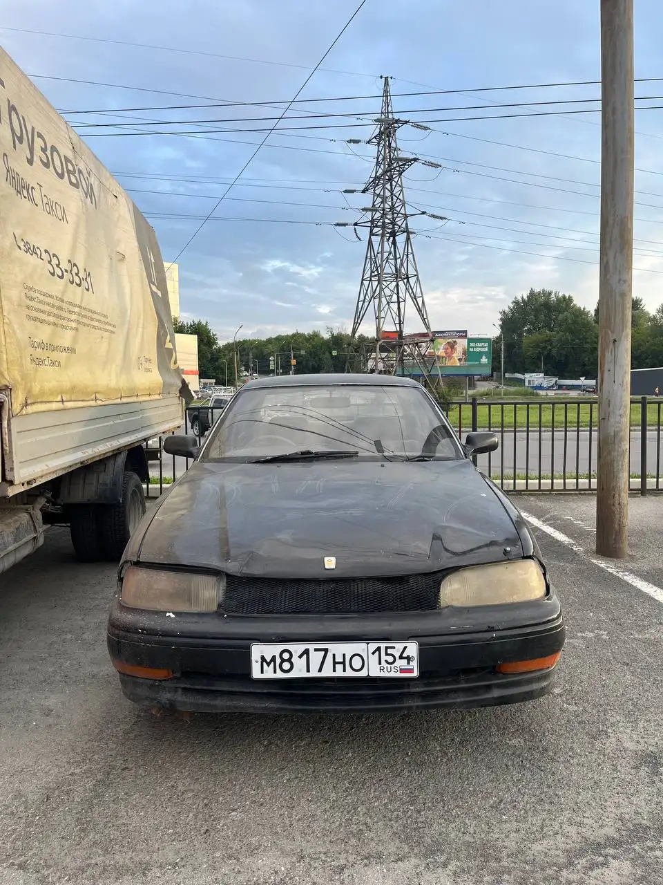 Toyota Camry 1.8 АКПП 1993 года, не на ходу, обмен - Легковые автомобили (Авто) в Новосибирск