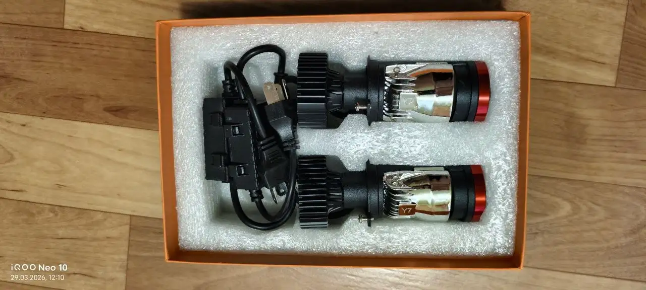 Продажа новых лед ламп H4 с линзами - Освещение (Авто) в Новосибирск