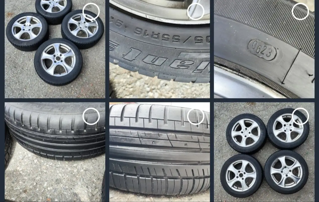 205/55 R16 4x114.3 шины за 30000 - Шины и диски (Авто) в Новосибирск