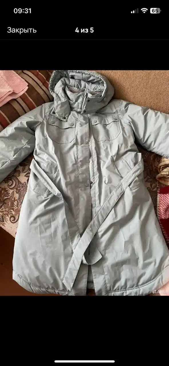 Теплое пальто размер 38