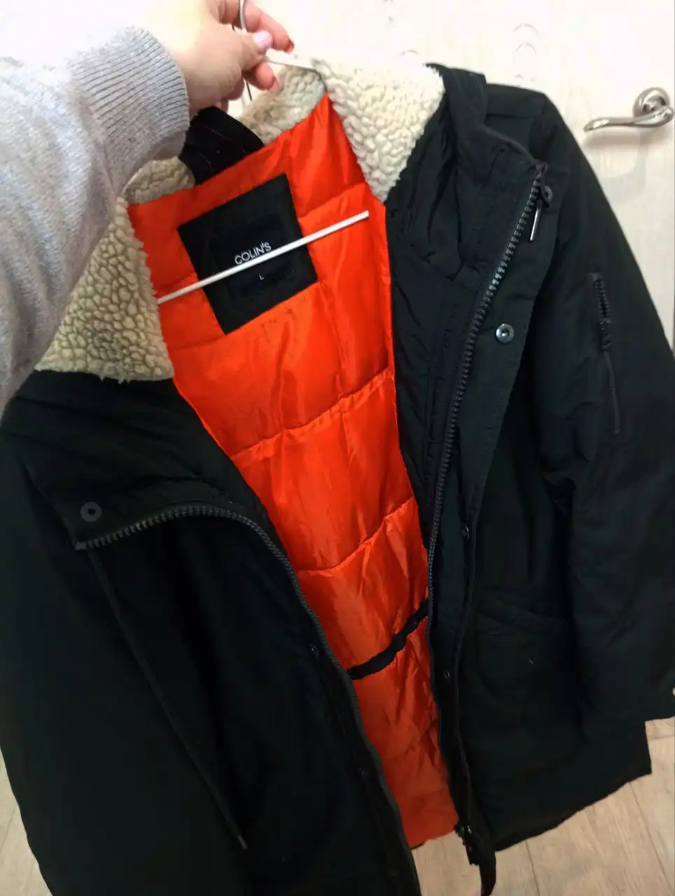 Мужской пуховик размер L