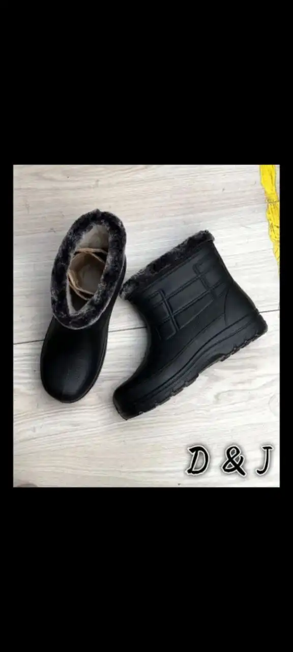 Мужские резиновые сапоги на меху