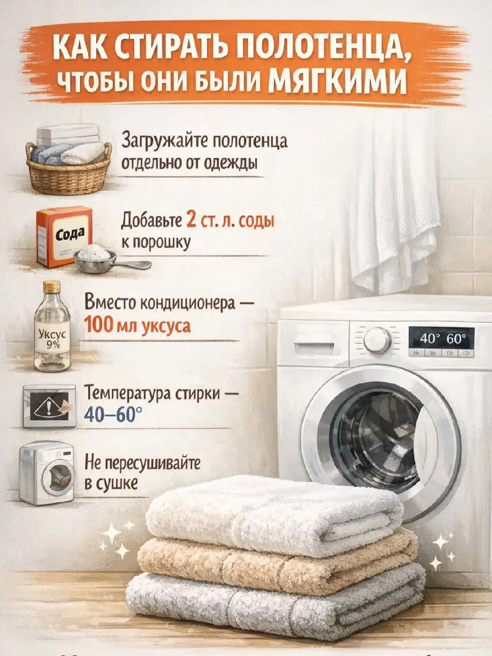 Как сделать полотенца мягкими и пушистыми без химии - Текстиль для дома (Барахолка) в Иваново