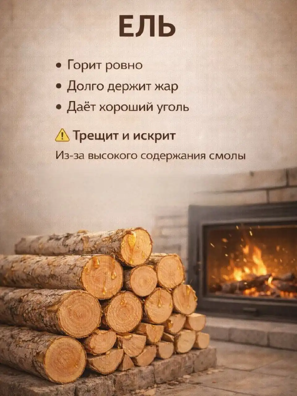 Выбор дров для печи и камина