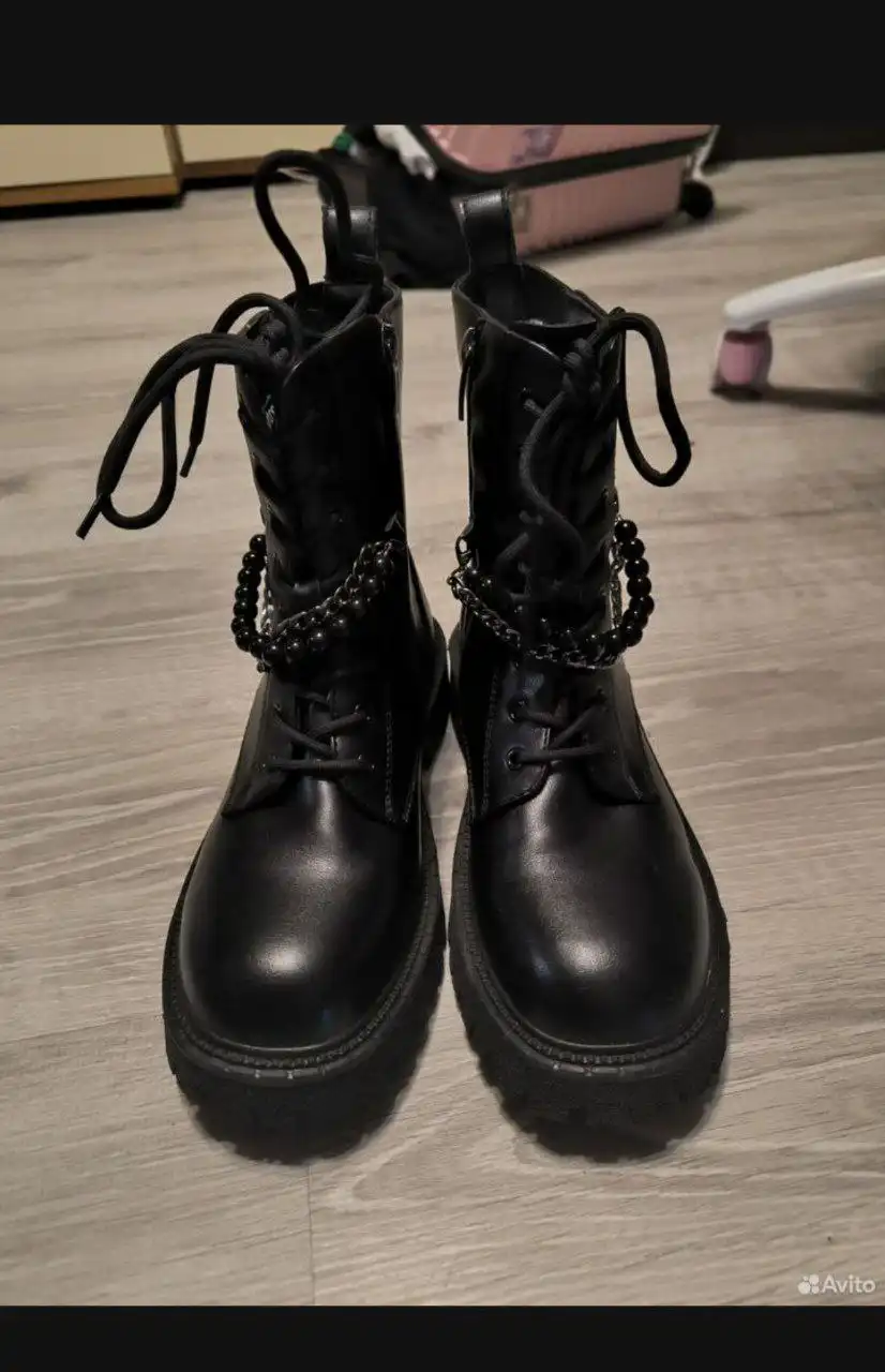 Ботинки черные 38 размер - Обувь (Одежда) в Иваново