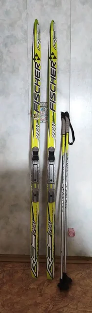 Детские лыжи 150 см с палками 100 см - Часы в Иваново