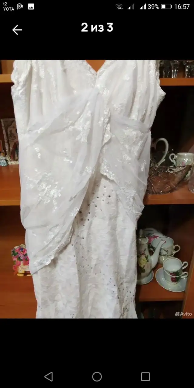 Свадебное кружевное платье размер 42-44 - Свадебная одежда (Одежда) в Иваново