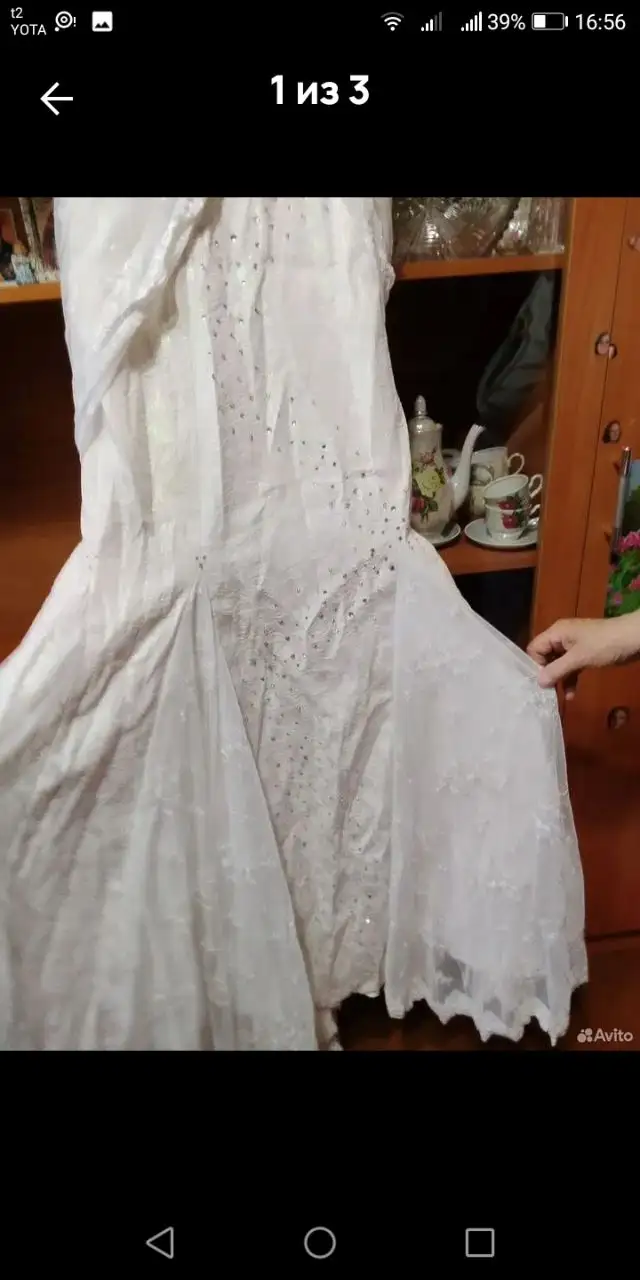 Свадебное кружевное платье размер 42-44 - Свадебная одежда (Одежда) в Иваново