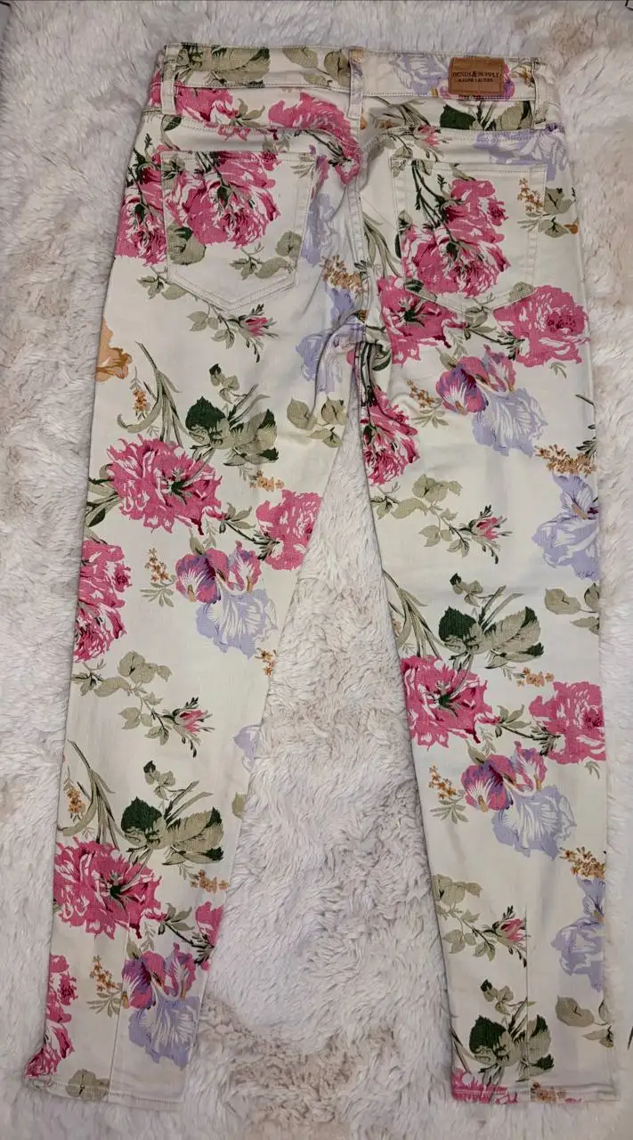 Женские джинсы Ralph Lauren с цветочным принтом, размер 27 - Джинсы (Одежда) в Иваново