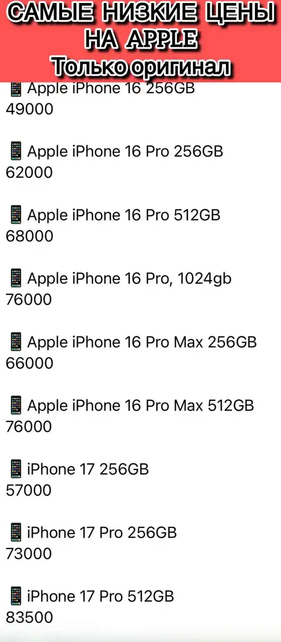 iPhone 17 Pro Max 256gb по выгодной цене
