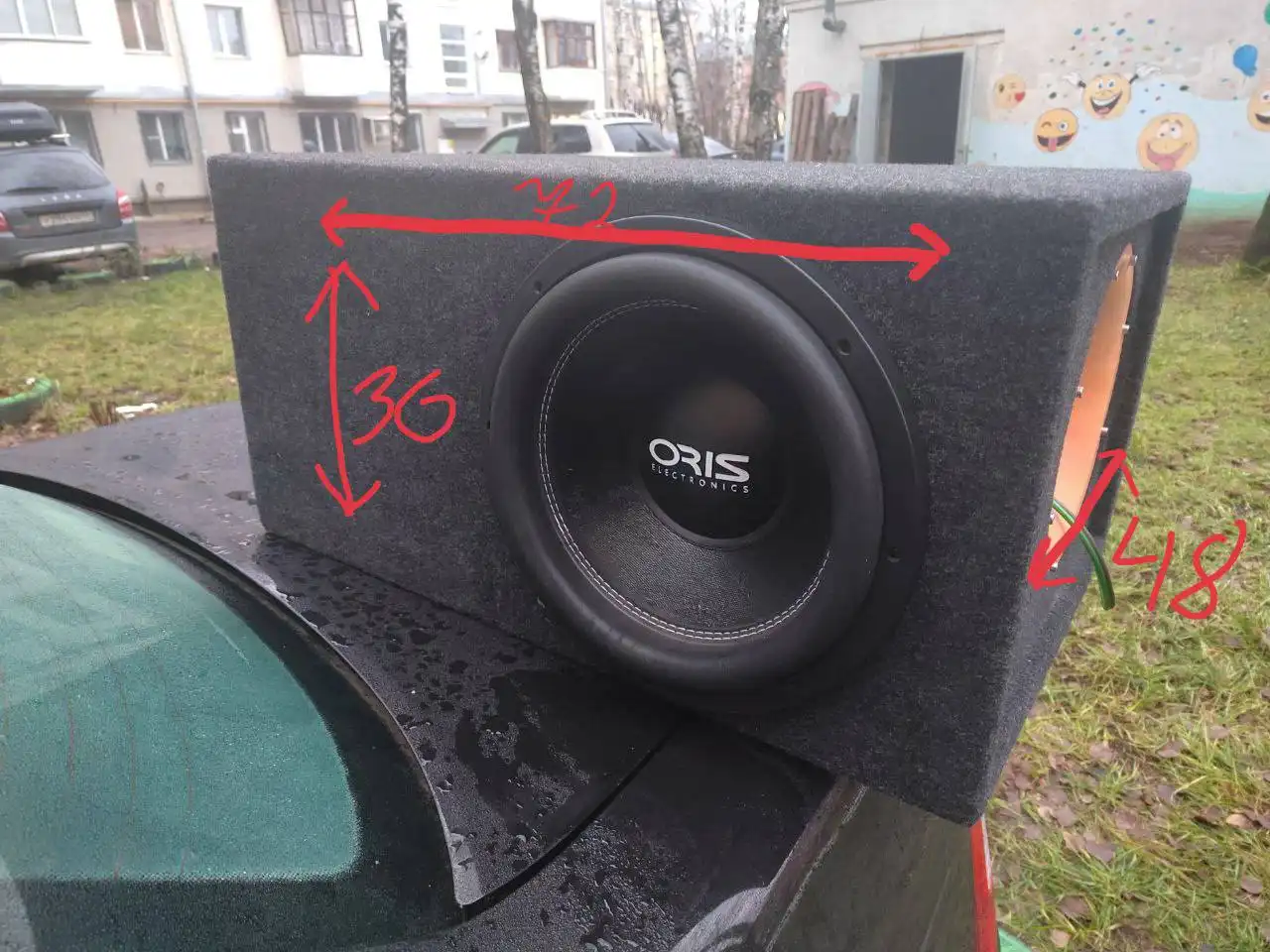 Продам сабовое звено с сабвуфером ORIS и усилителем