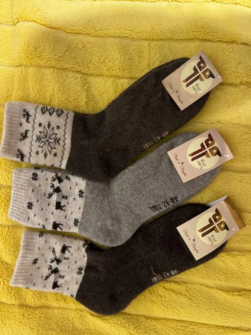 Шерстяные носки к зиме