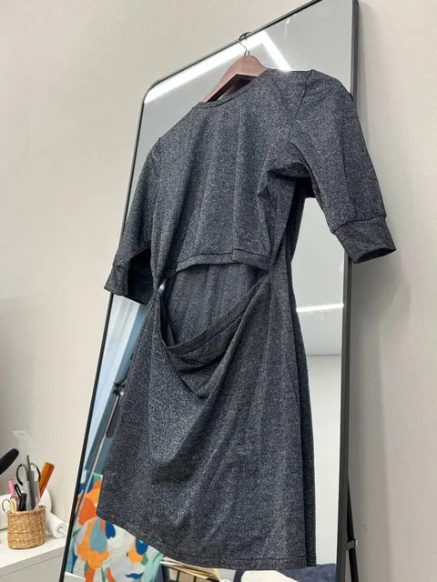 Женское серебристое платье XS-S - Одежда в Казань