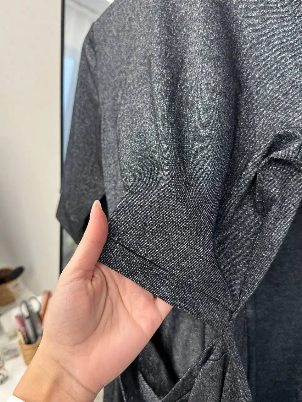 Женское серебристое платье XS-S