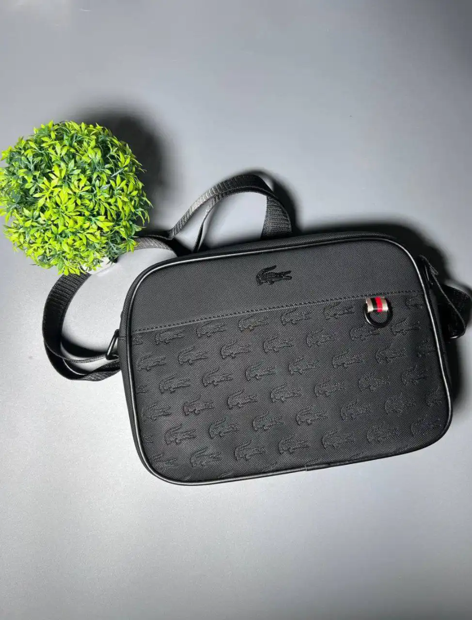 Сумка LACOSTE черная Lux качества