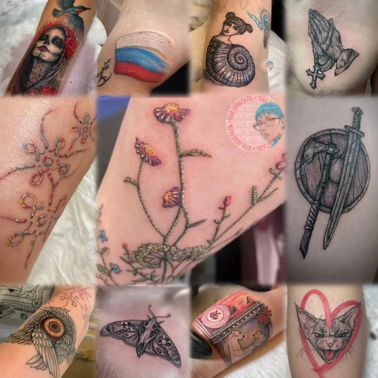 Услуги тату-мастера Яны в студии на станции Рассудово