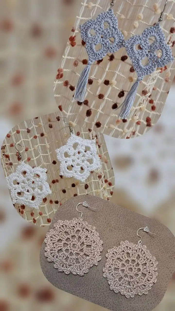 Вязаные серьги - частное объявление в Ставрополь