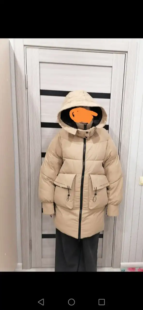 Зимний пуховик цвета капучино размер 50-52 (XL) в Михайловске