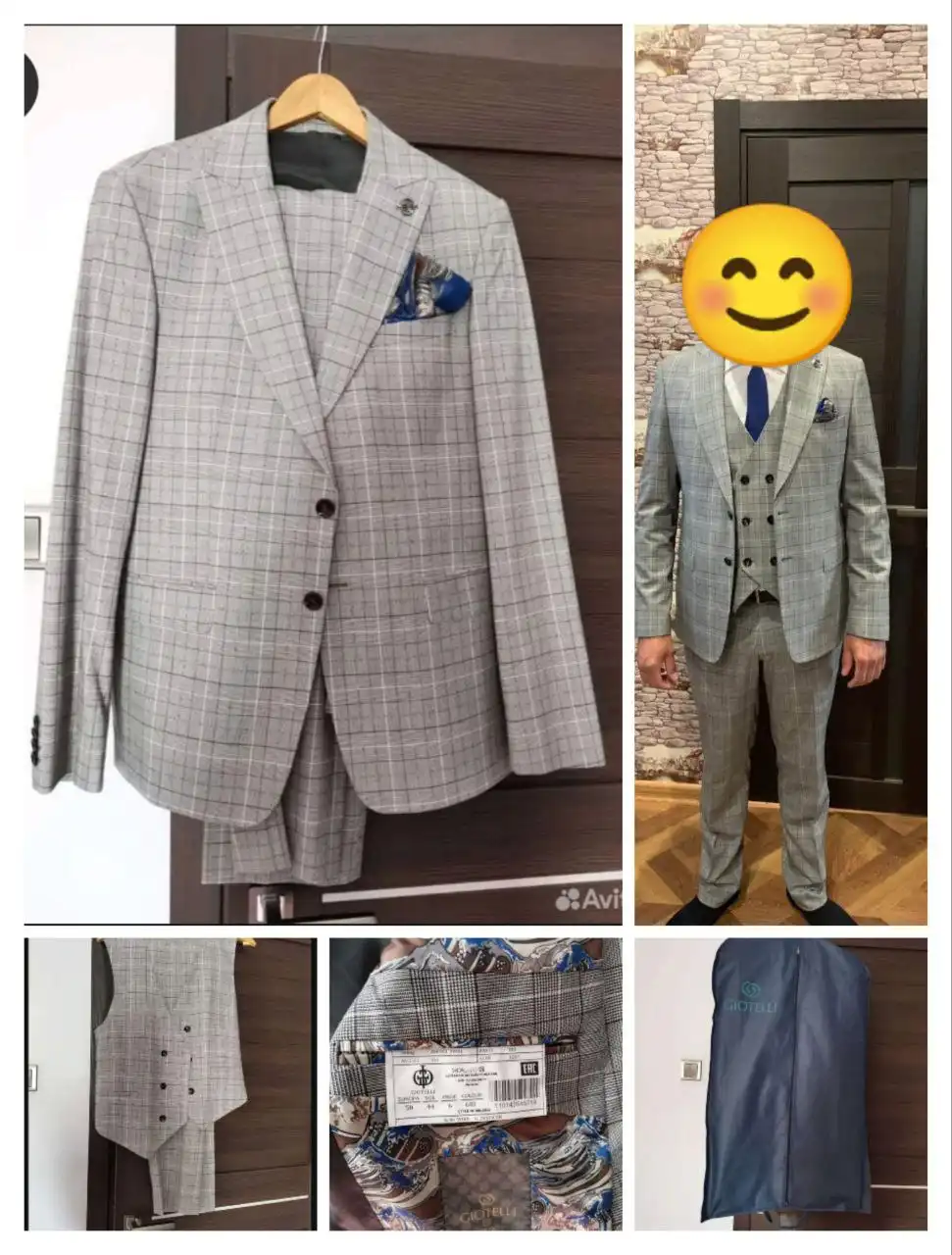 Костюм тройка с чехлом для хранения, размер 50