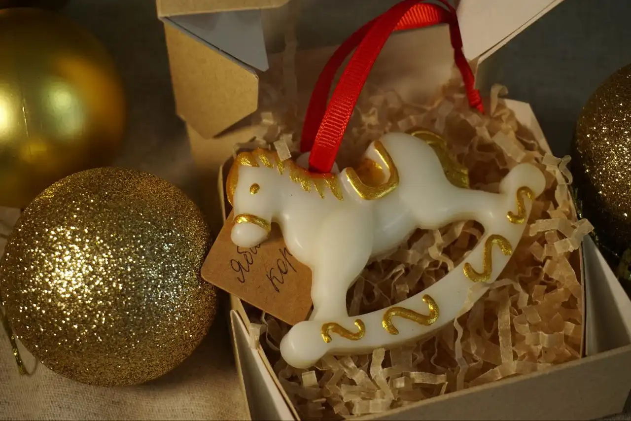 Аромасаше лошадка и ёлочка, восковые мелтсы для аромалампы