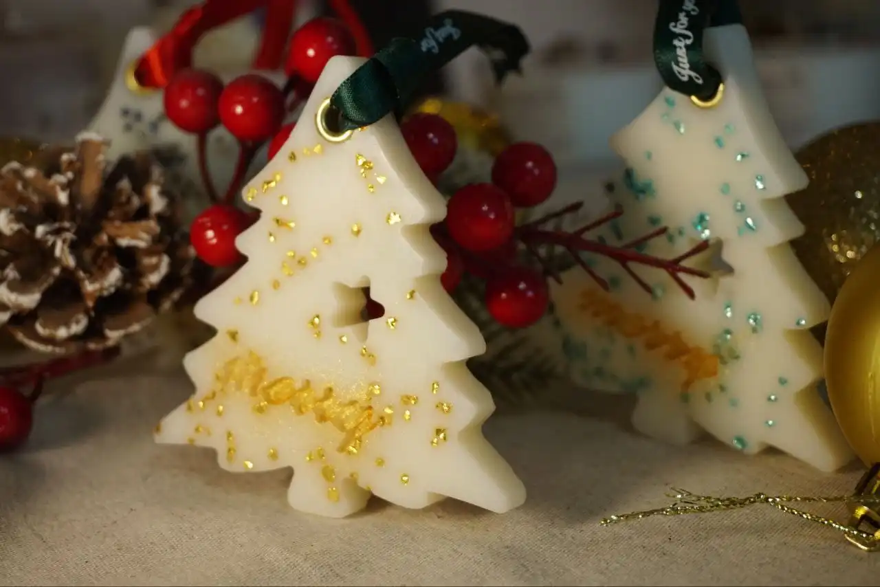 Аромасаше лошадка и ёлочка, восковые мелтсы для аромалампы