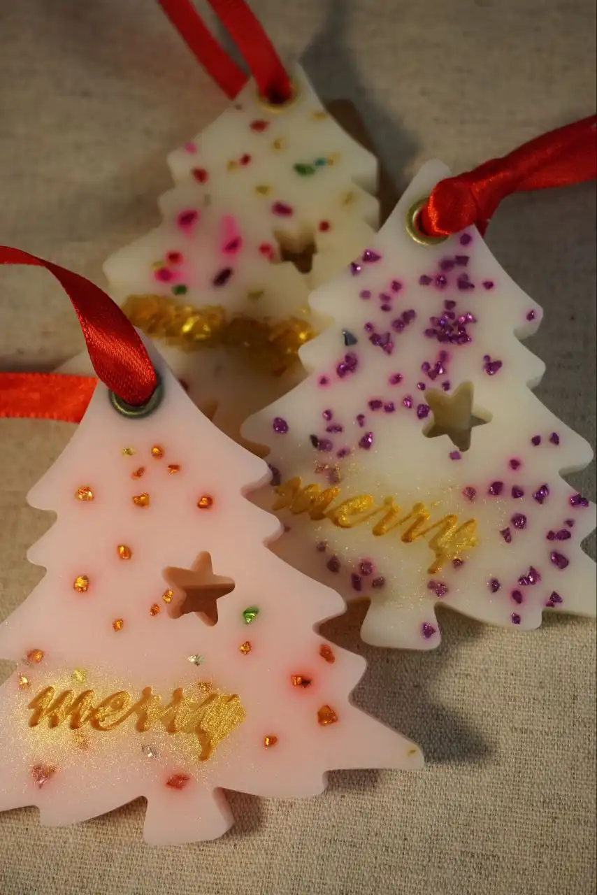 Аромасаше лошадка и ёлочка, восковые мелтсы для аромалампы