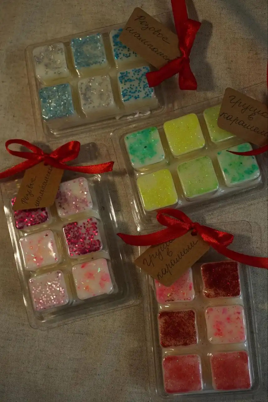 Аромасаше лошадка и ёлочка, восковые мелтсы для аромалампы