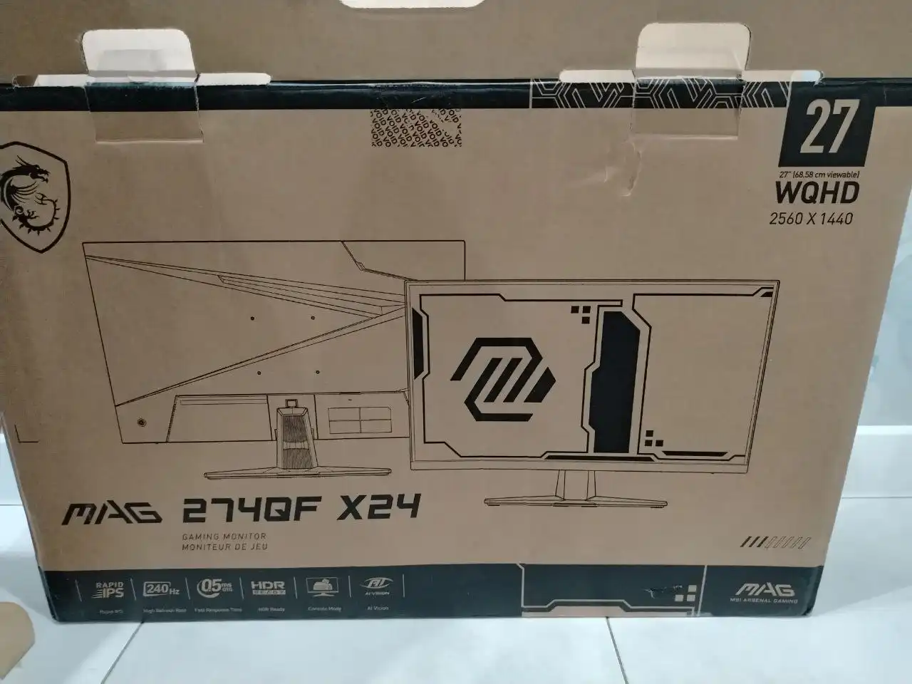 Продам новый игровой монитор MAQ 274QF X24 27 дюймов - Мониторы (Электроника) в Ставрополь