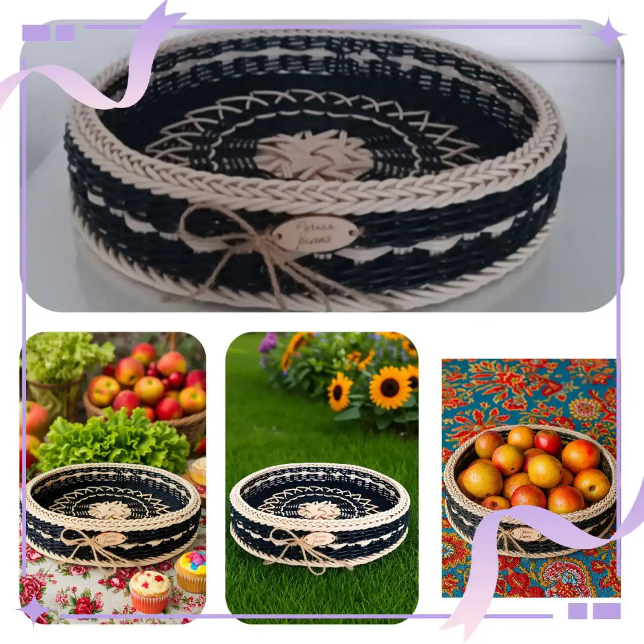 Поднос из ротанга ручной работы - Рукоделие (Барахолка) в Михайловск