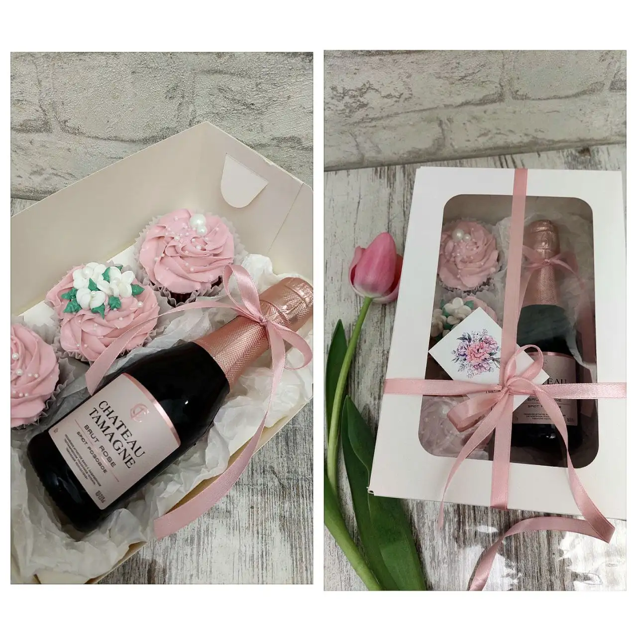 Наборы десертов с шампанским и цветами к 8 марта - Услуги в Ставрополь