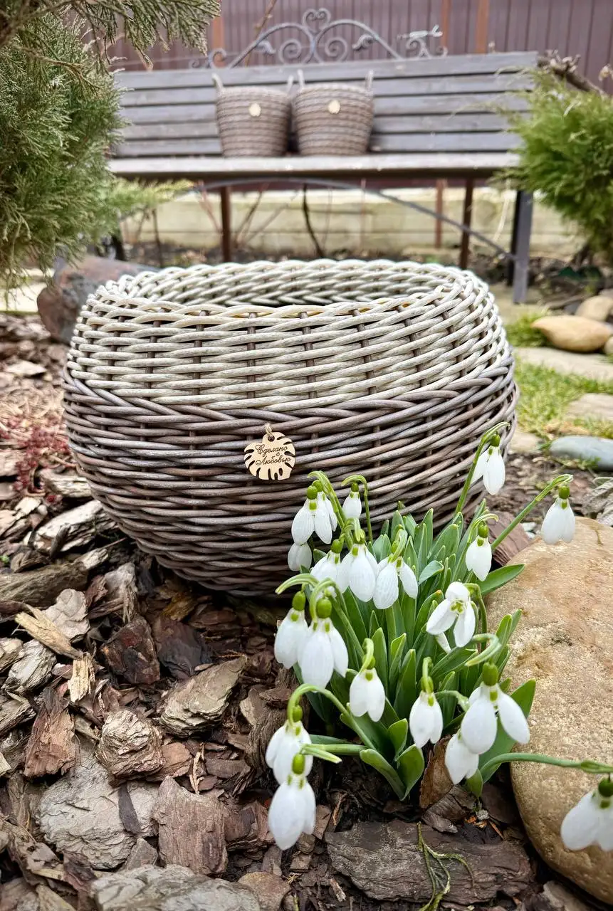 Набор кашпо из искусственного ротанга - Кашпо, горшки (Для дома и дачи) в Ставрополь