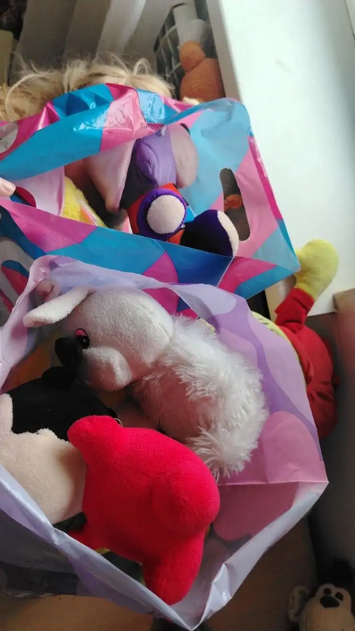 Отдам два пакета мягких игрушек - Игрушки (Товары для детей) в Ставрополь