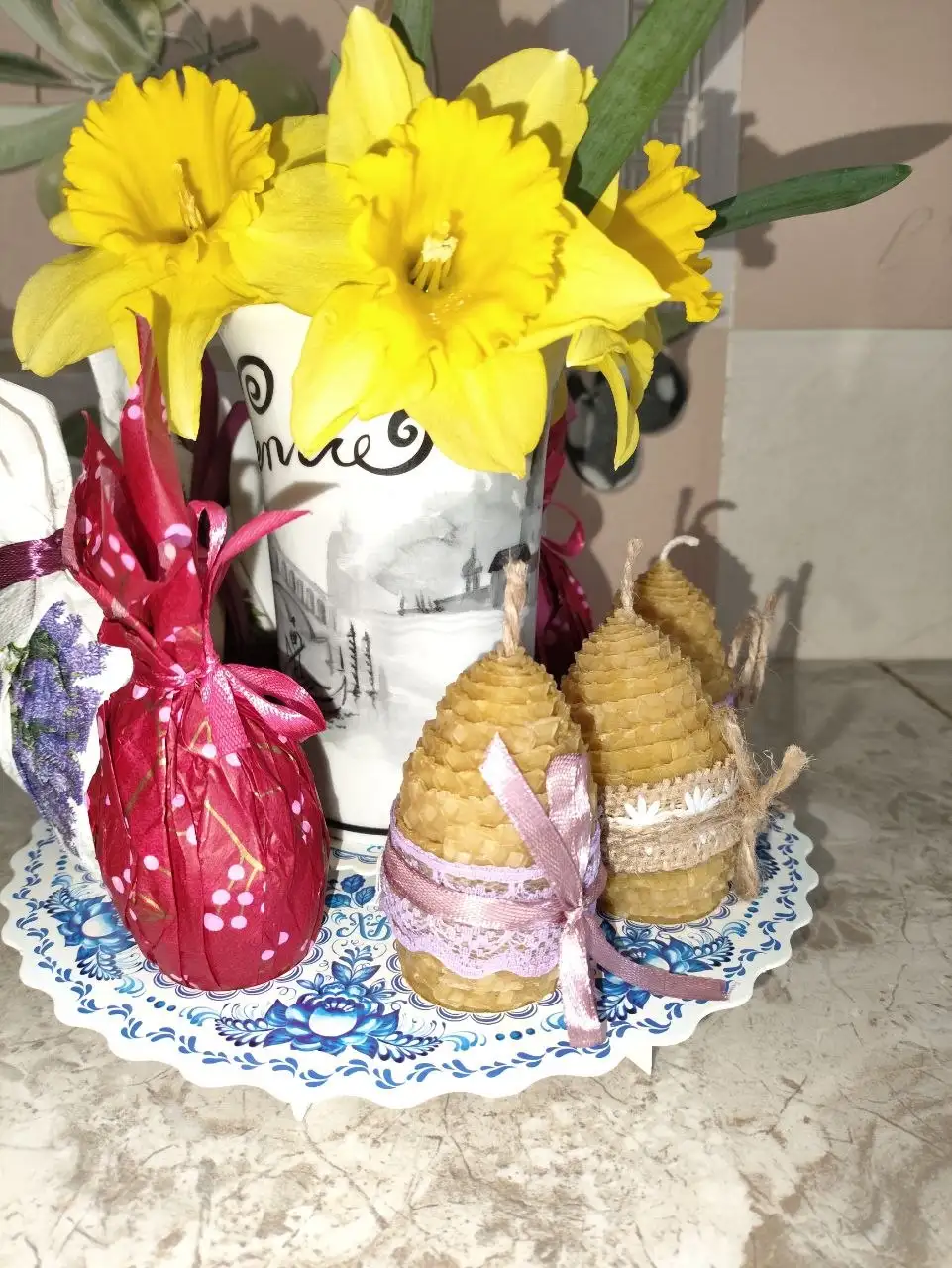 Пасхальные свечи яйца из натуральной вощины - Праздничный декор (Хобби и отдых) в Ставрополь