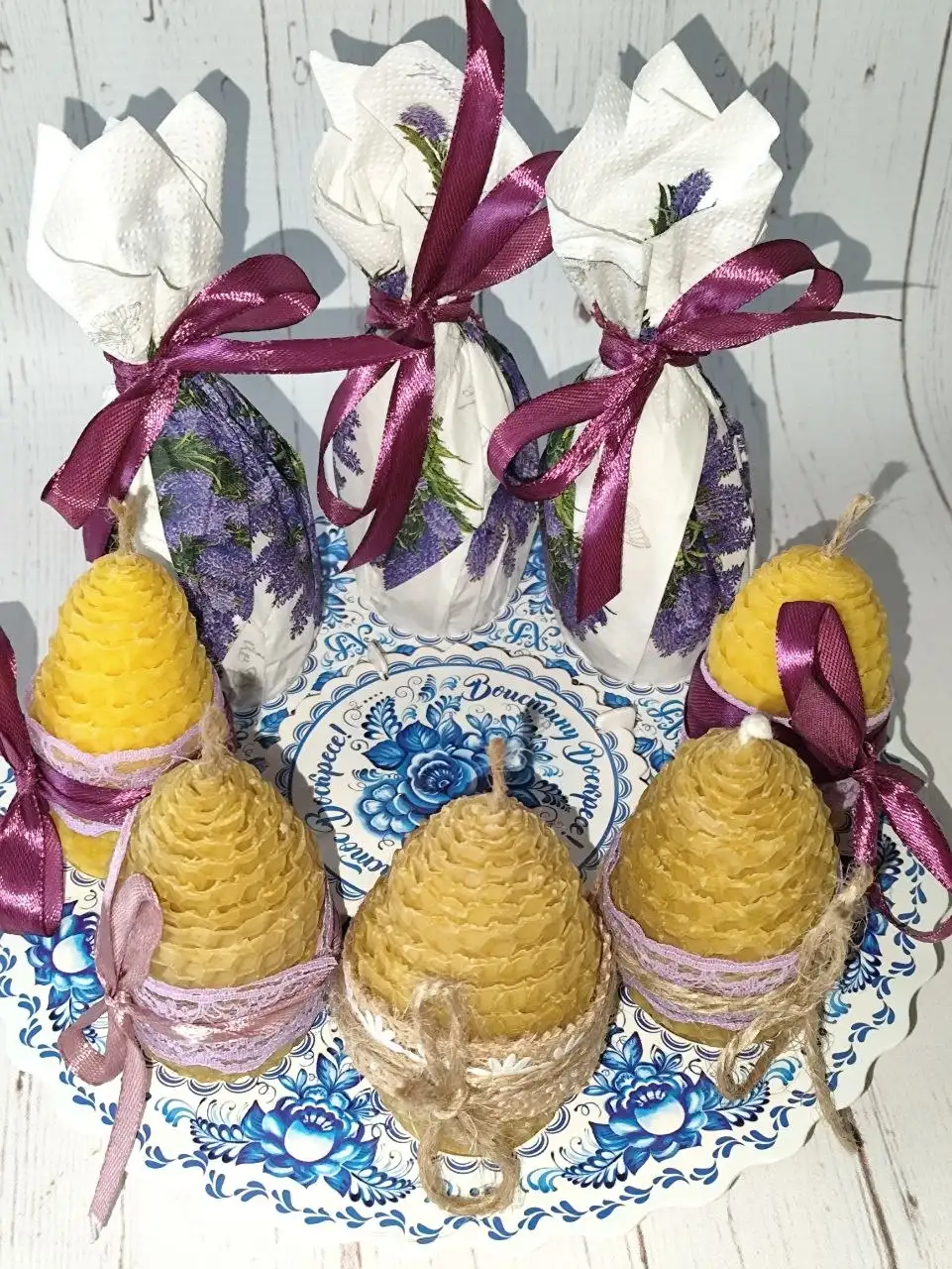 Пасхальные свечи яйца из натуральной вощины - Праздничный декор (Хобби и отдых) в Ставрополь