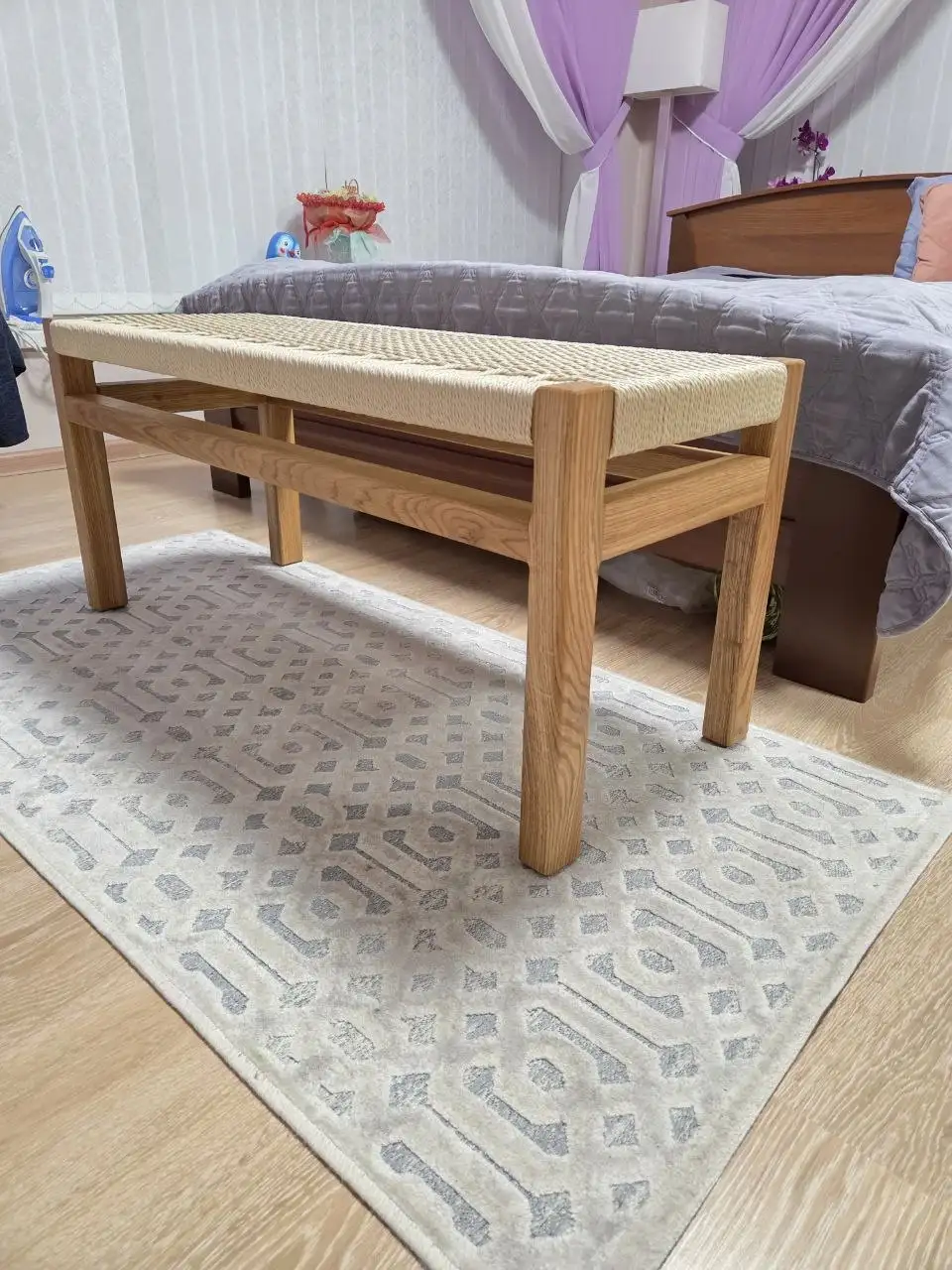 Стильная банкетка ручной работы из натурального дуба - Мебель (Для дома и дачи) в Ставрополь