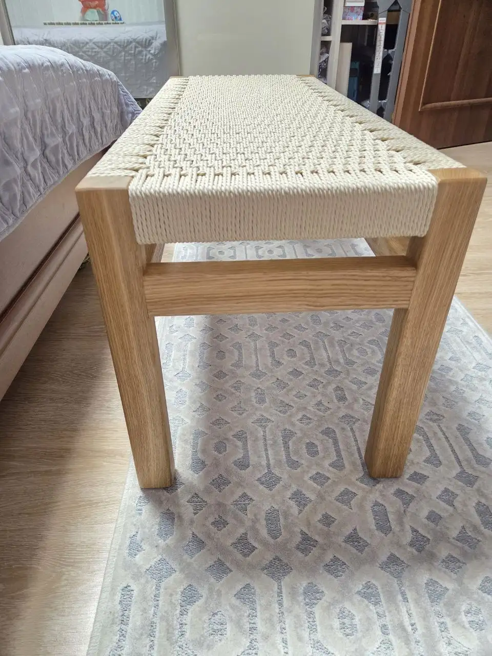 Стильная банкетка ручной работы из натурального дуба - Мебель (Для дома и дачи) в Ставрополь