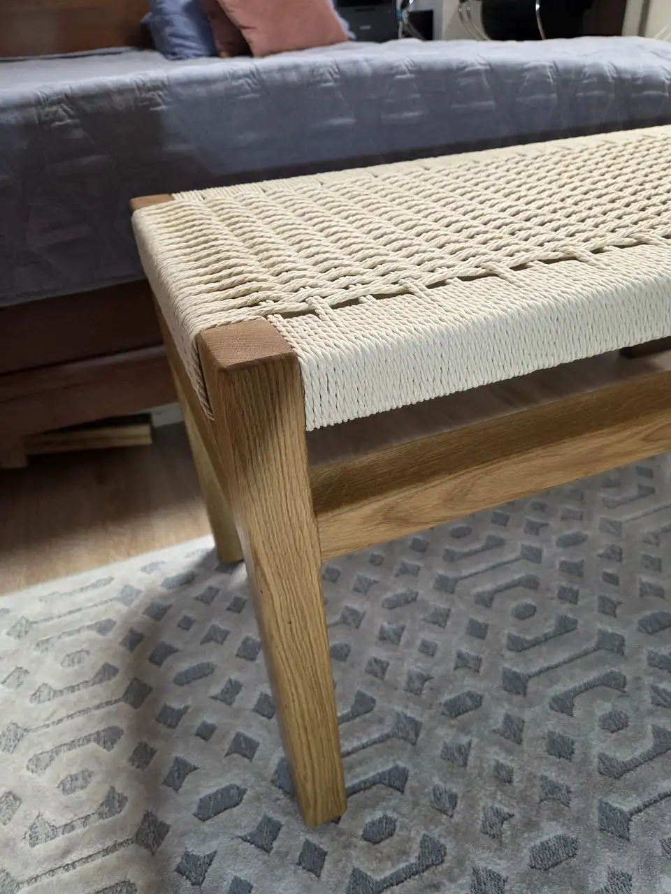 Стильная банкетка ручной работы из натурального дуба - Мебель (Для дома и дачи) в Ставрополь