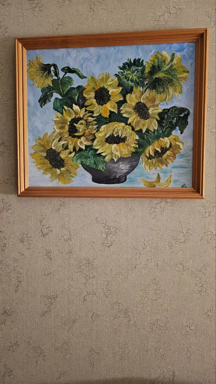 Картина с рамкой Подсолнухи, 65x55 см - Картины и постеры (Хобби и отдых) в Ставрополь