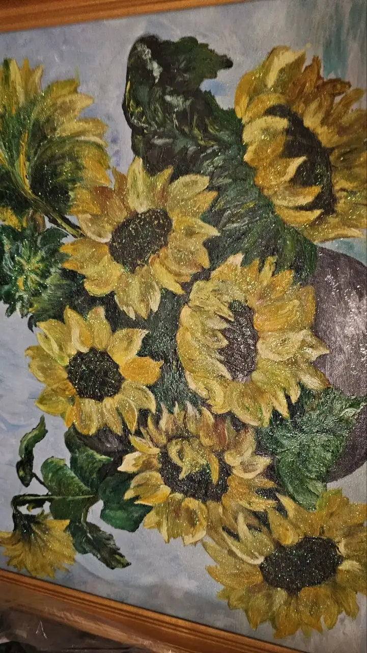 Картина с рамкой Подсолнухи, 65x55 см - Картины и постеры (Хобби и отдых) в Ставрополь