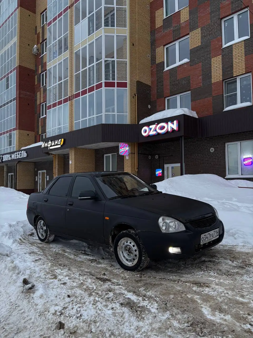 Продам Лада Приора 2009 года черный седан - Легковые автомобили (Авто) в Казань