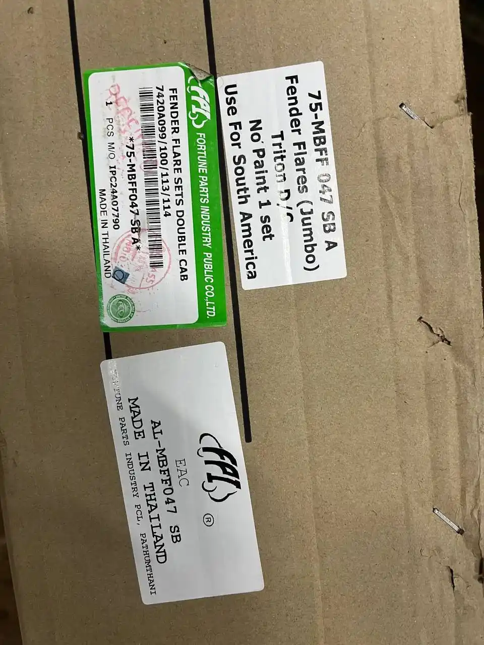 Расширители арок Fender Flares для Mitsubishi L200