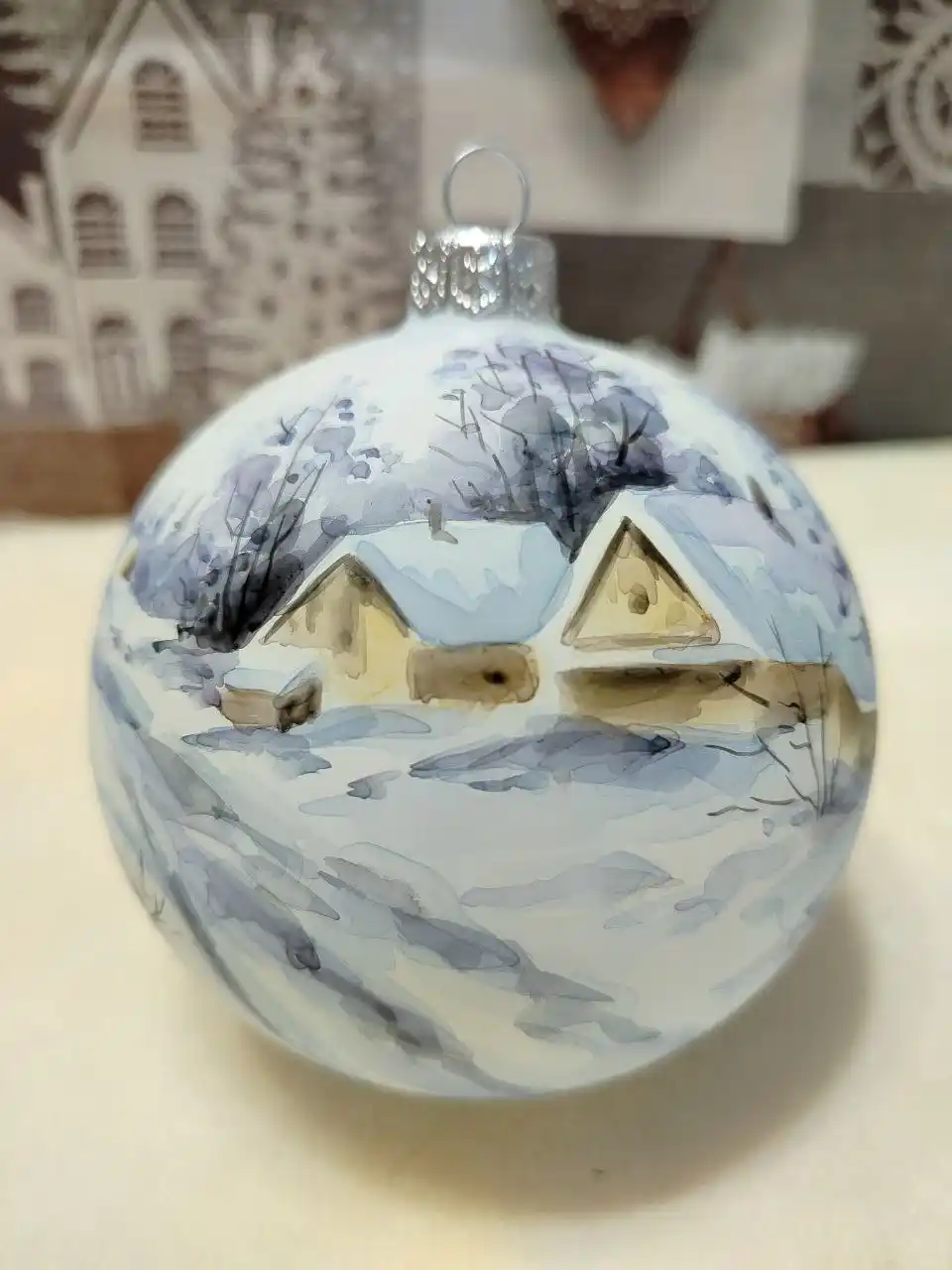 Стекло с круговой росписью