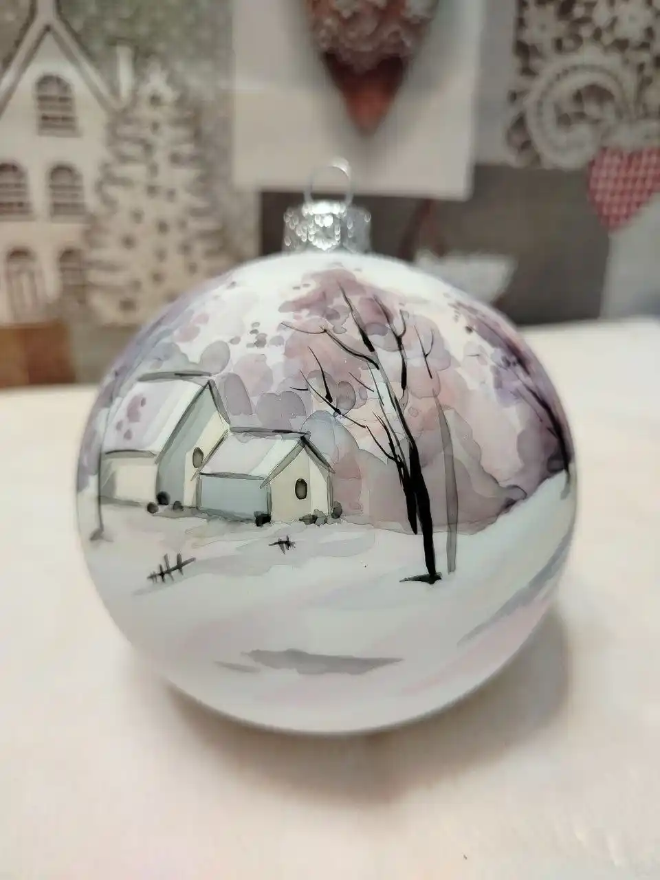 Стекло с круговой росписью