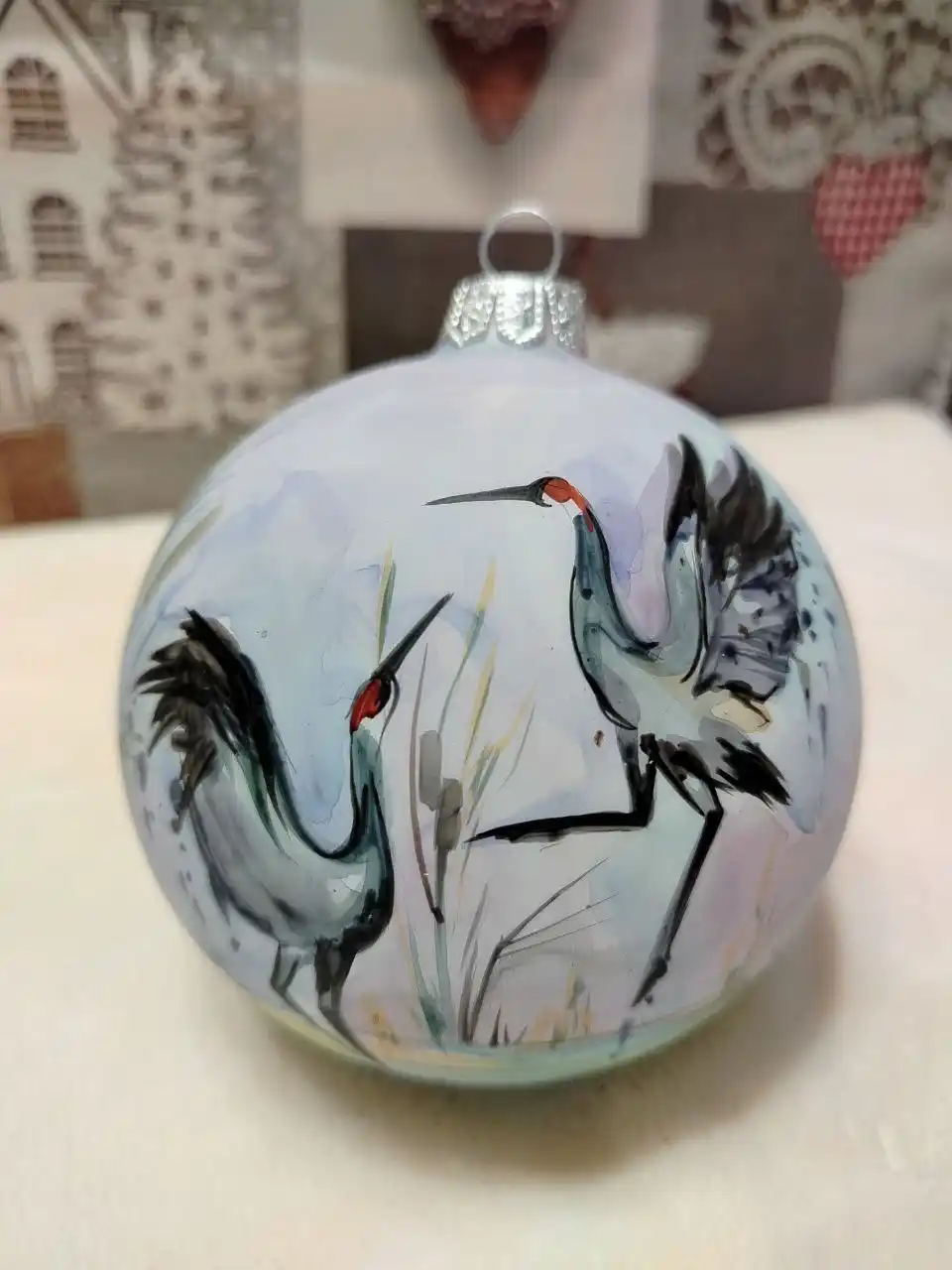 Стекло с круговой росписью