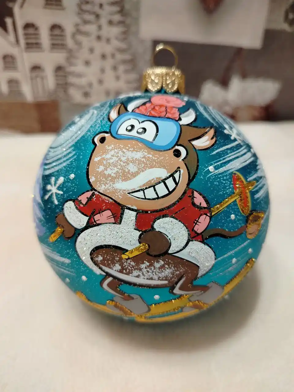 Стекло с круговой росписью