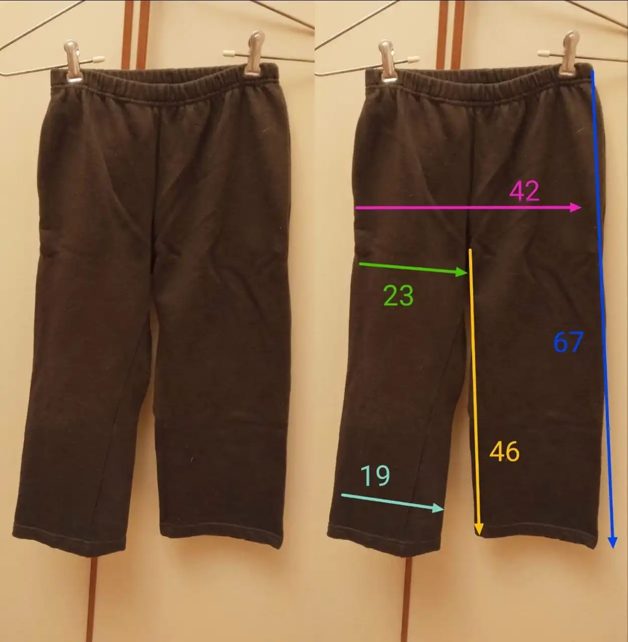 Трикотажные утепленные штанишки на 128 рост