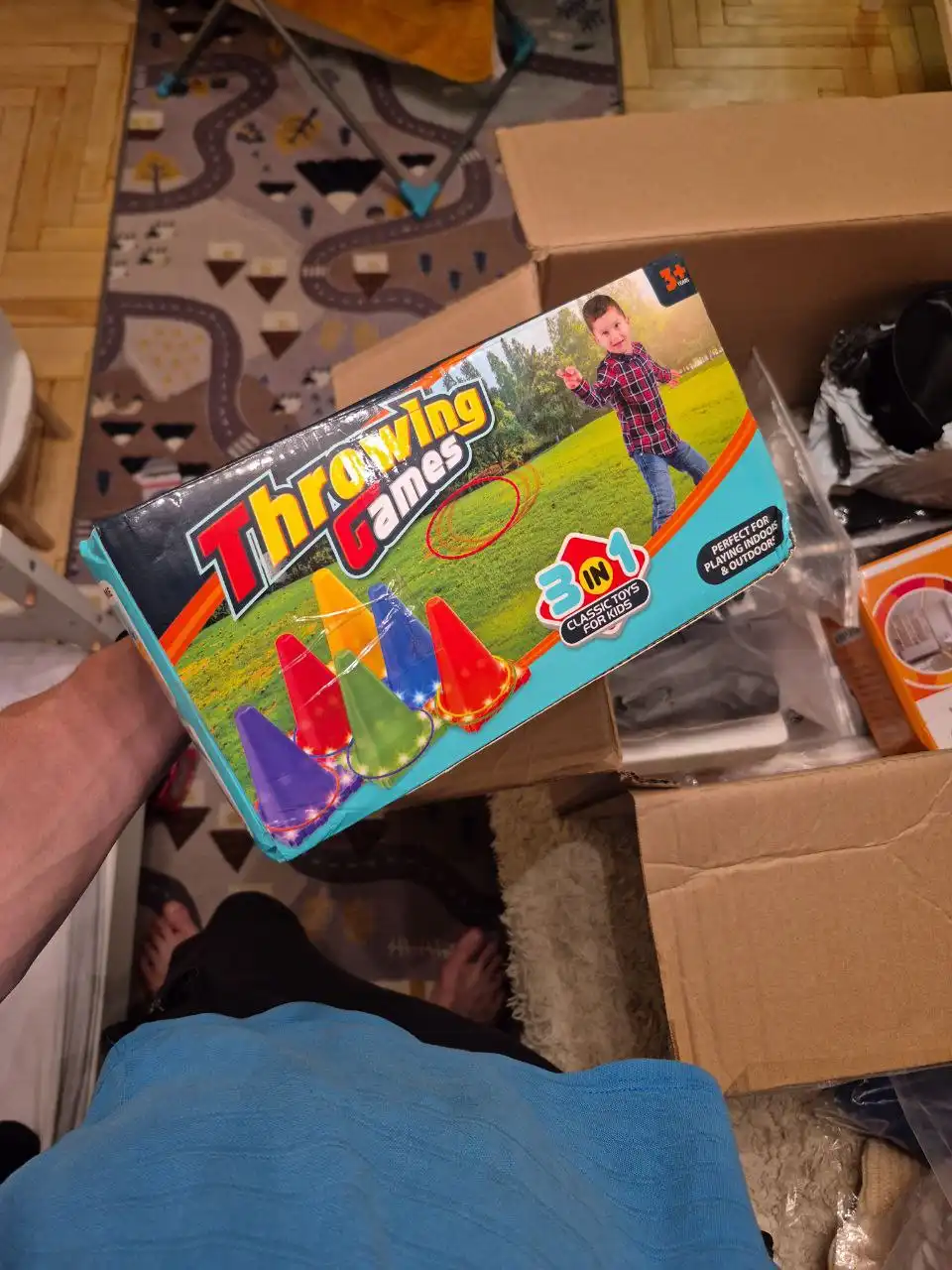 Игра бросок кольца, мячики, мешки новая в коробке