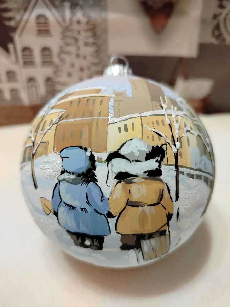 Коллекционные стеклянные изделия с круговой росписью