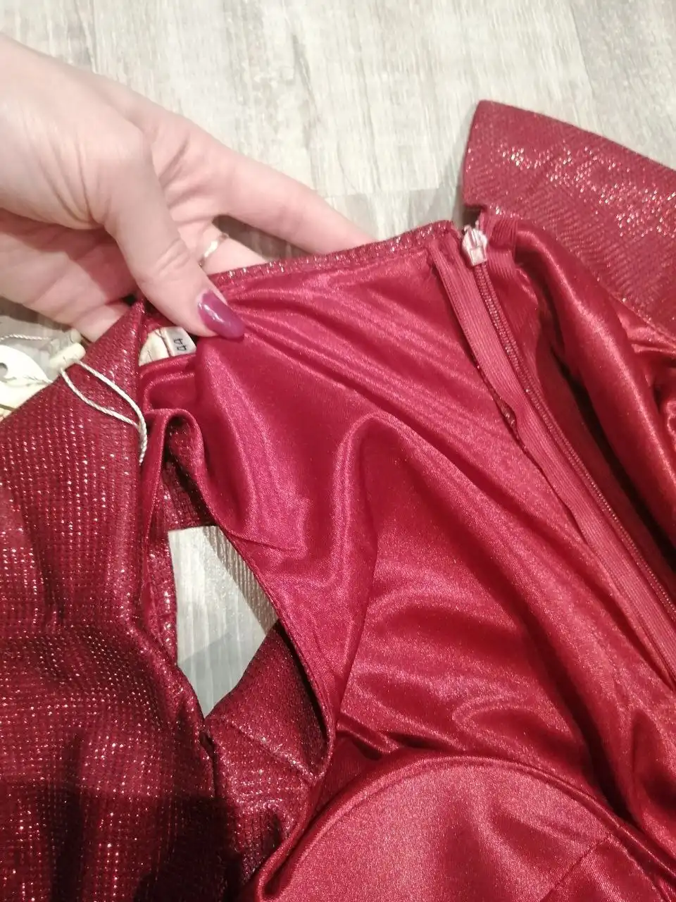 Платье 42/44 с люриксом на подкладе